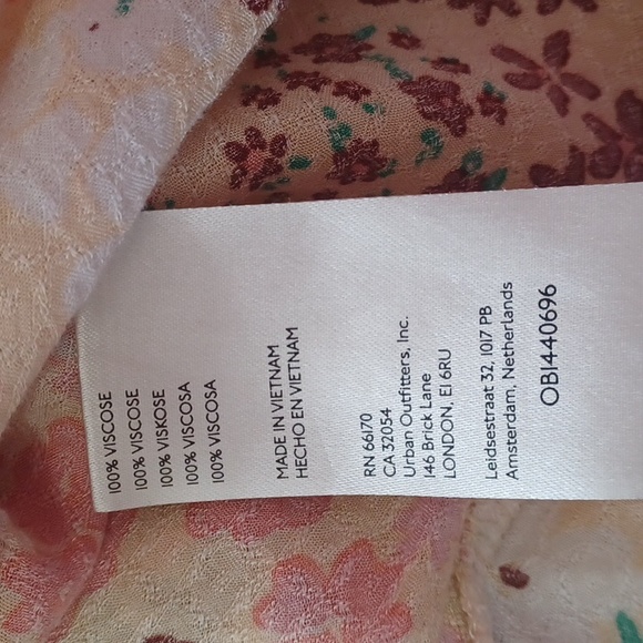 Free People Callie Printed Tunic, Vintage Combo Color, Puff Sleeve, Viscose - Picture 15 of 16